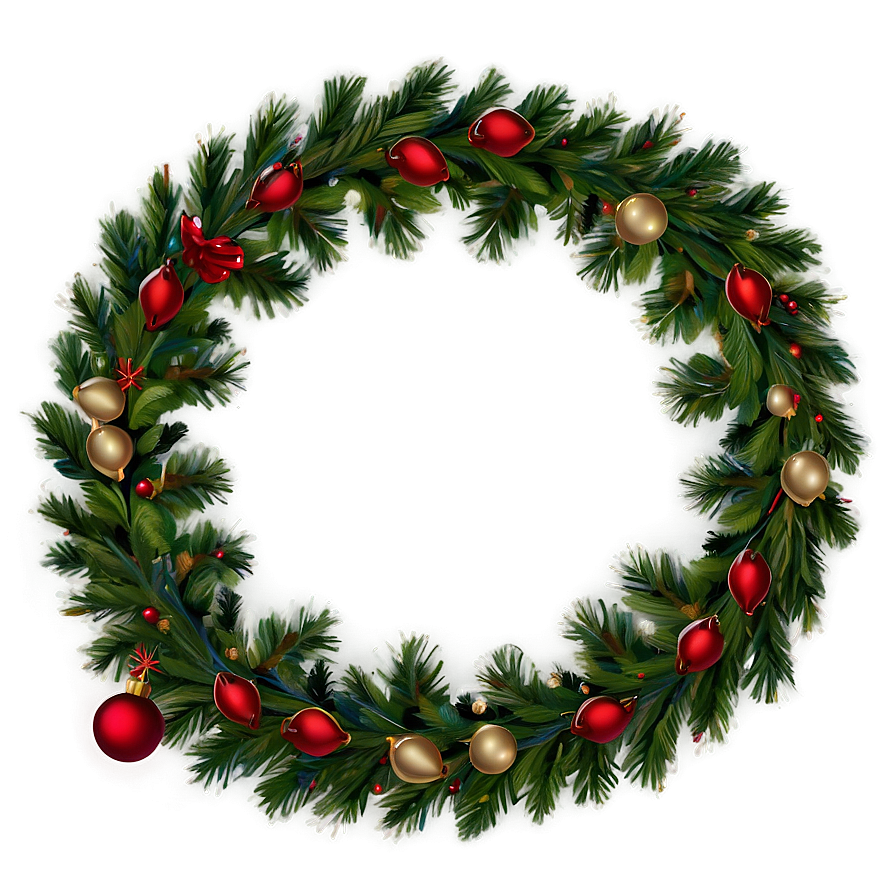 December Holiday Garland Png Lqr