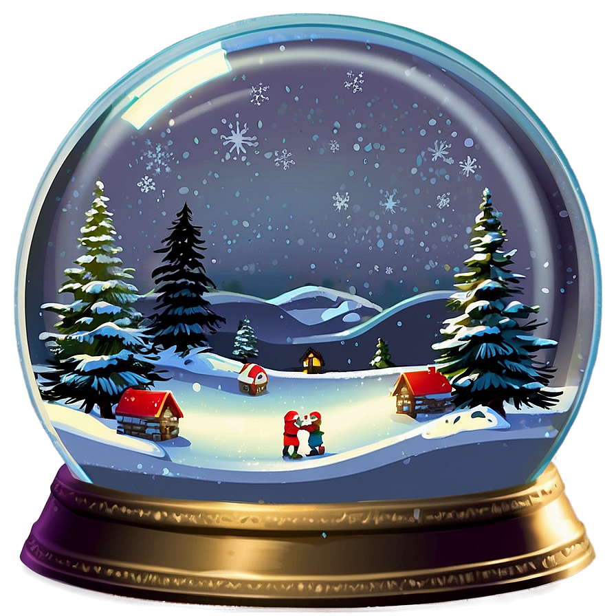 December Snow Globe Png 20