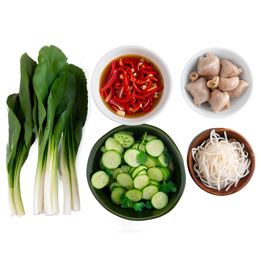 Deconstructed Pho Ingredients Png 88