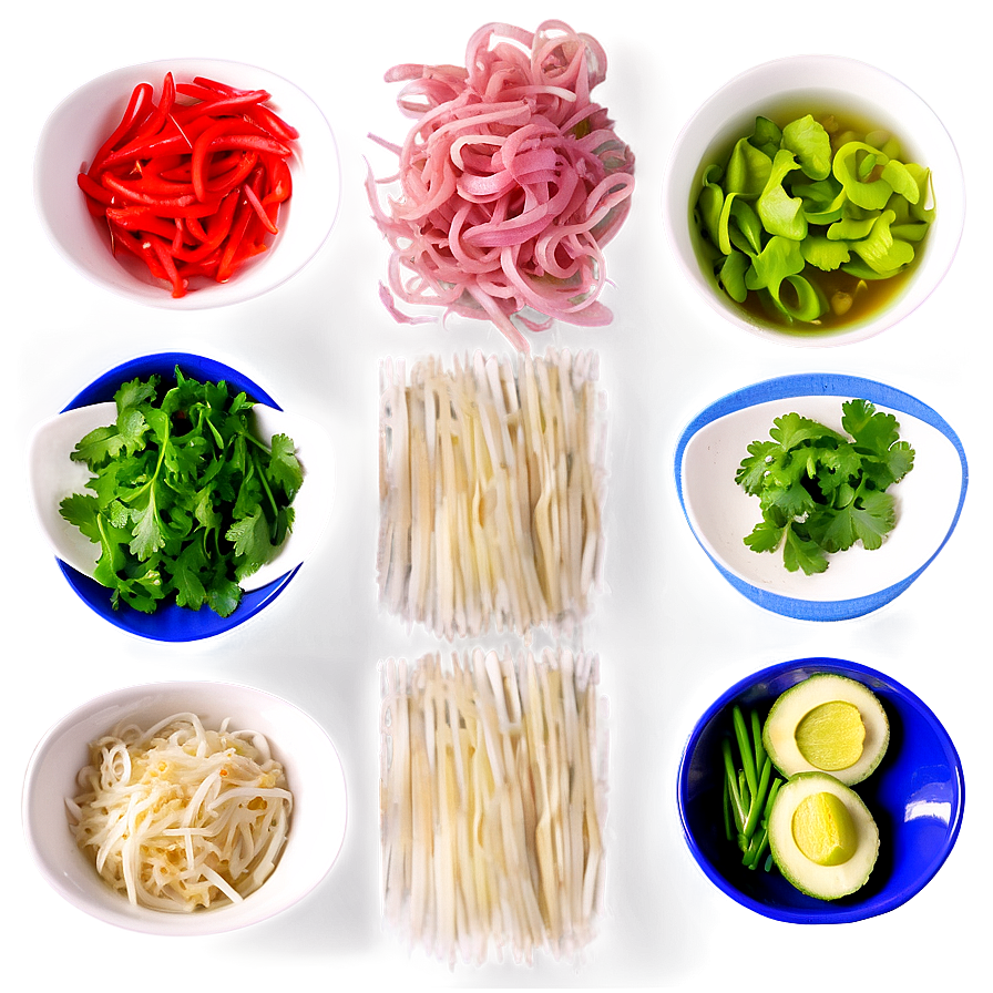 Deconstructed Pho Ingredients Png Vqx95