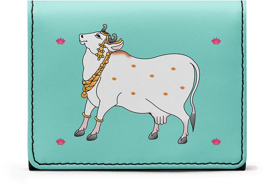 Decorated Dairy Cow Illustration