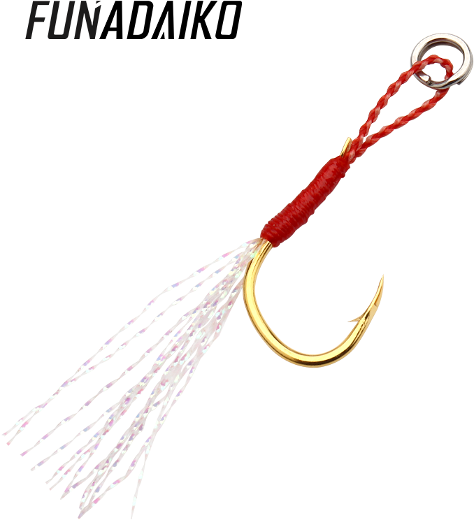 Decorated Golden Fishing Hook