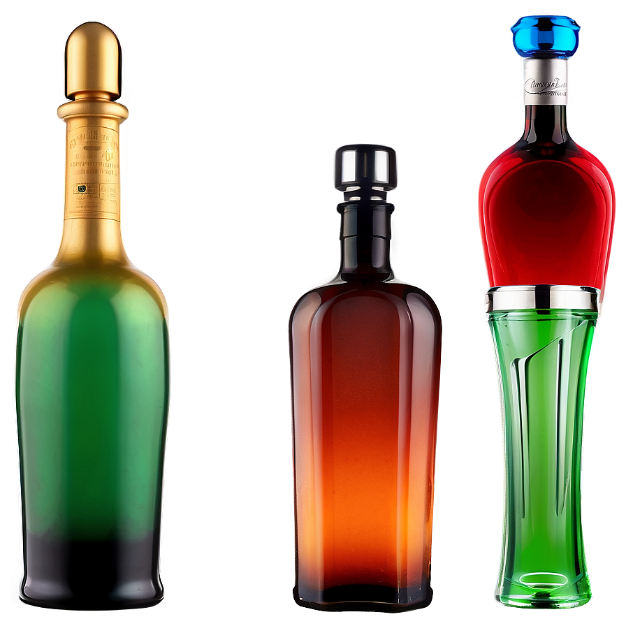 Decorative Alcohol Bottle Png Knv52