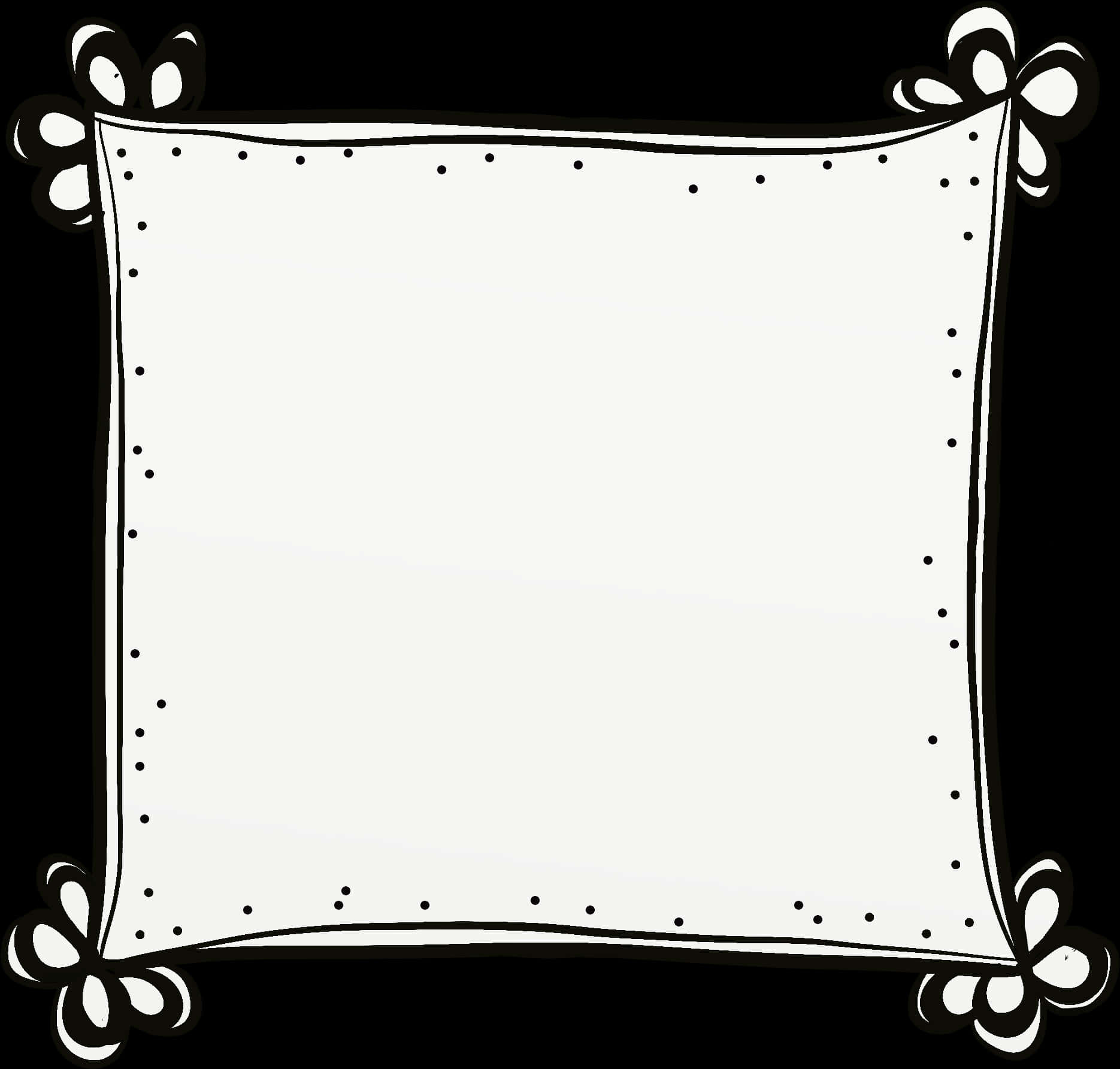 Decorative Black White Frame