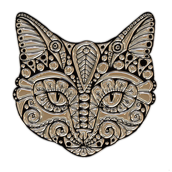 Decorative Cat Mask Artwork