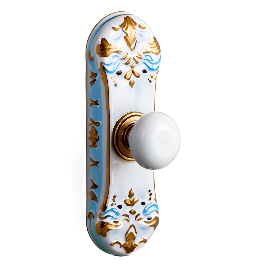 Decorative Ceramic Doorknob Png Lbw86