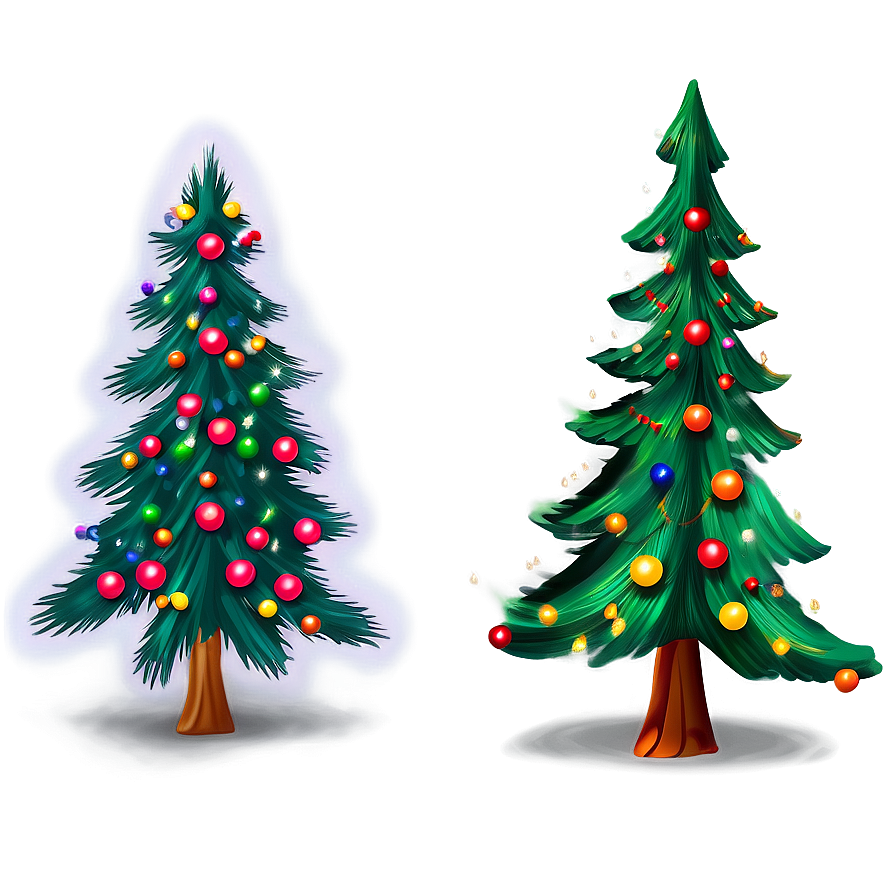 Decorative Christmas Tree Shape Png 06132024