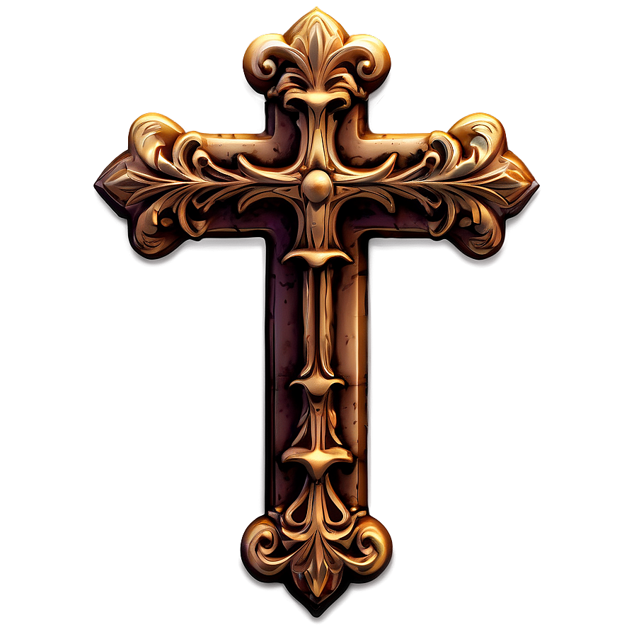 Decorative Cross Sketch Png 91