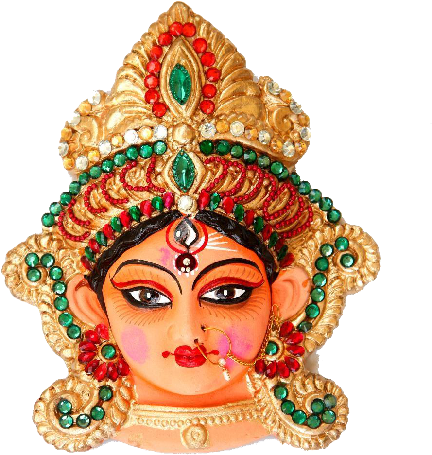 Decorative Durga Face Artwork