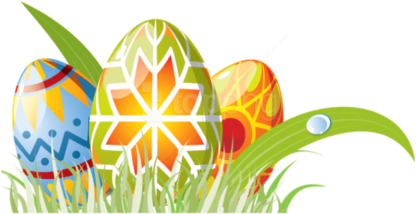 Decorative Easter Eggsin Grass