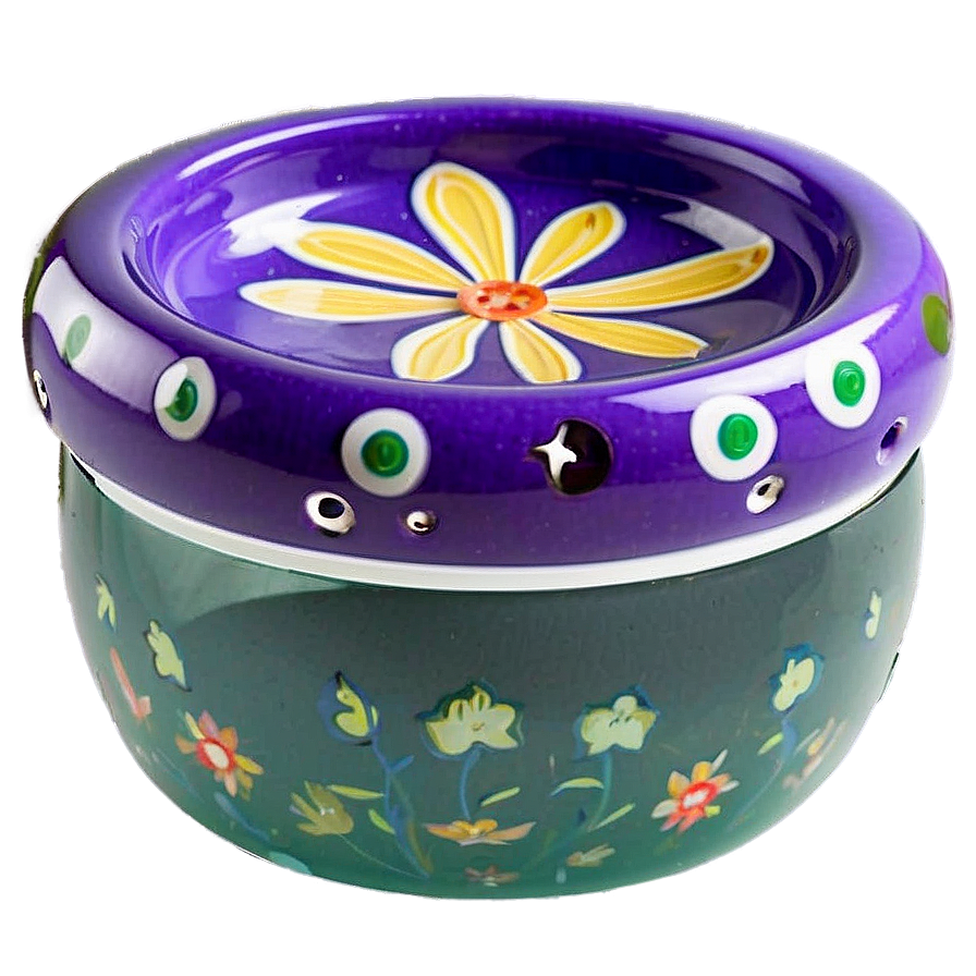 Decorative Floral Ashtray Png Shw