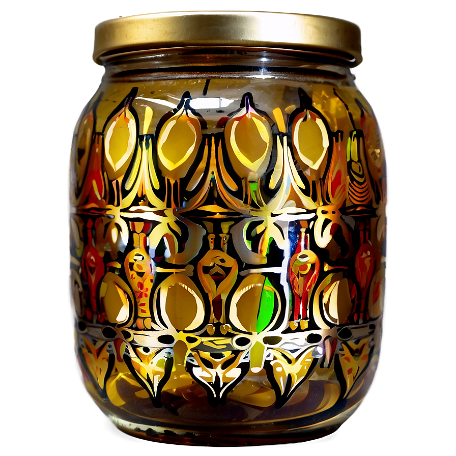 Decorative Glass Jar Png 06132024