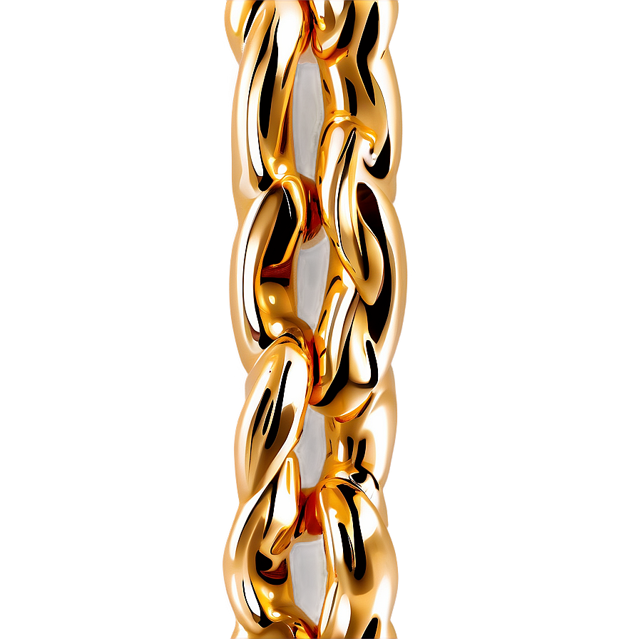 Decorative Gold Chain Png 05042024