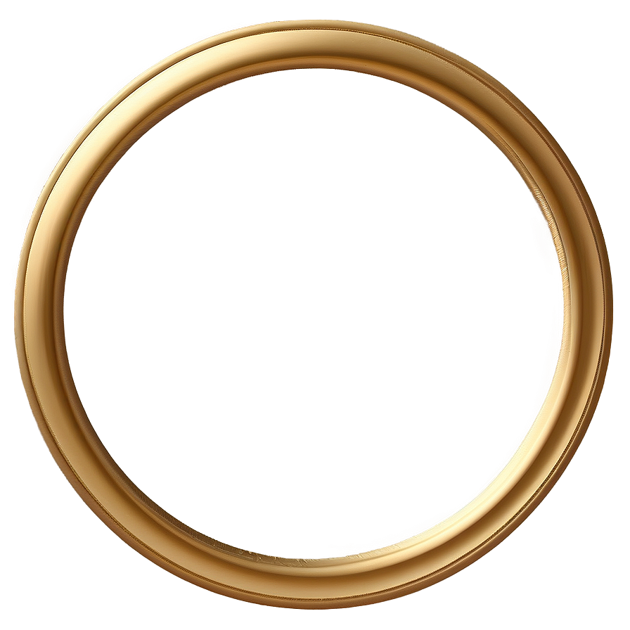 Decorative Gold Circle Frame Png 06262024