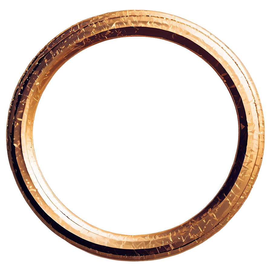 Decorative Gold Circle Frame Png 90