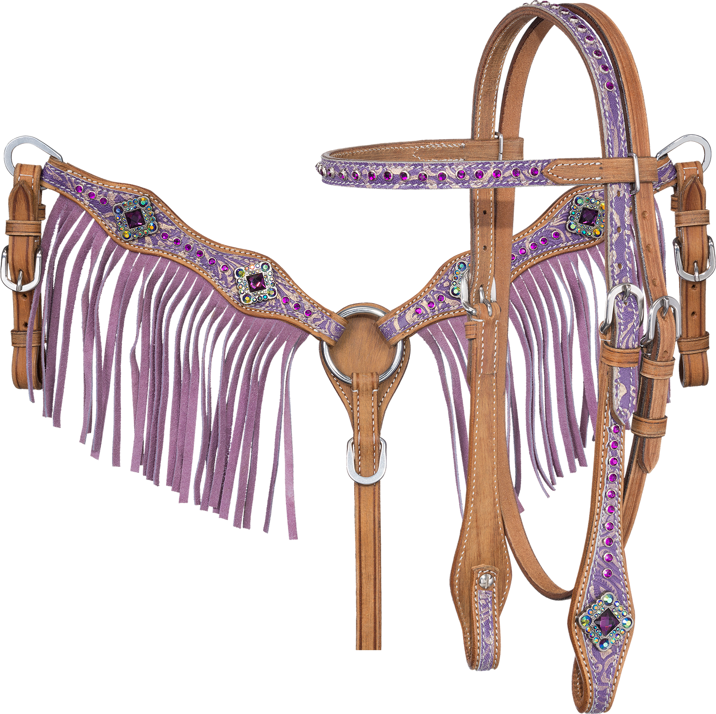 Decorative Horse Bridlewith Fringeand Gems