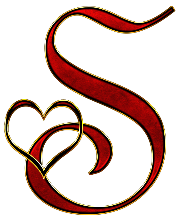 Decorative Letter Swith Heart