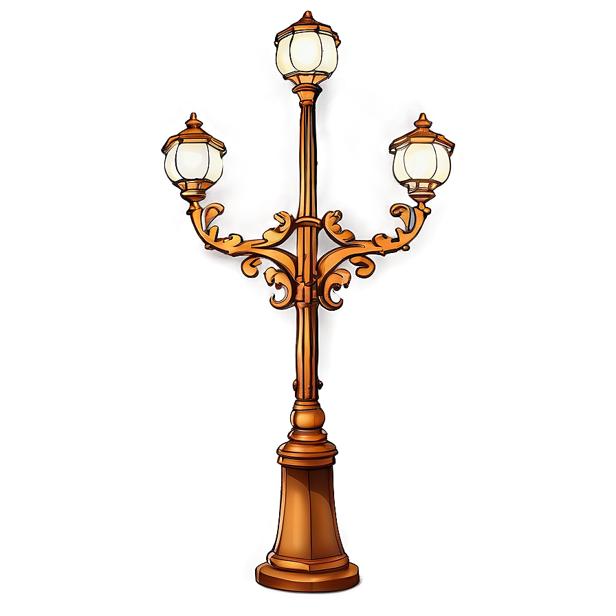 Decorative Light Pole Png 06212024