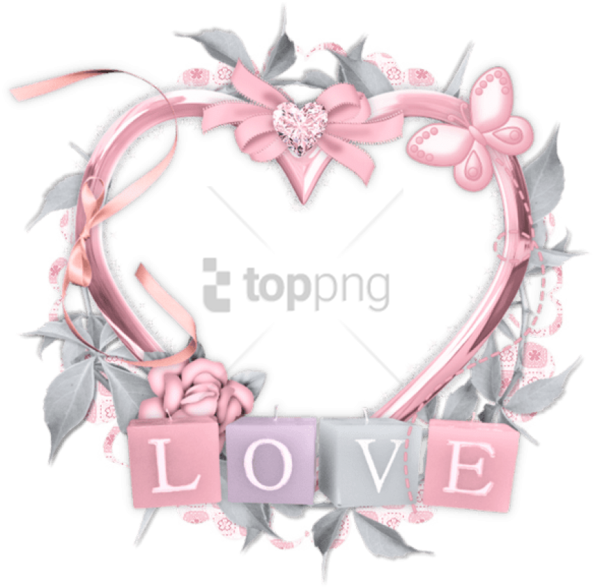 Decorative Love Heart Frame