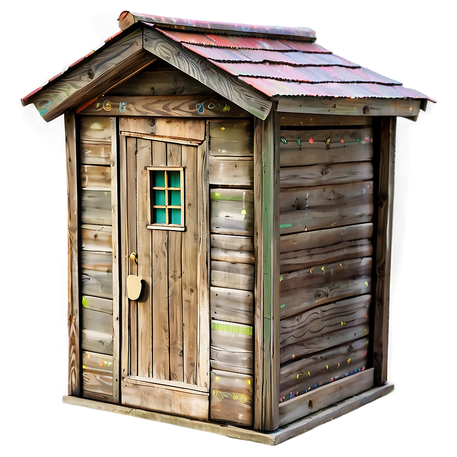 Decorative Outhouse Exterior Png 06262024