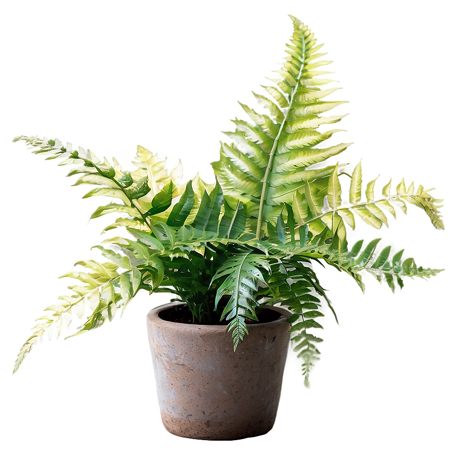 Decorative Potted Ferns Png Buu84