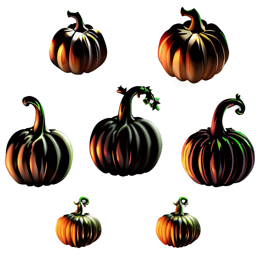 Decorative Pumpkin Silhouette Png Slh