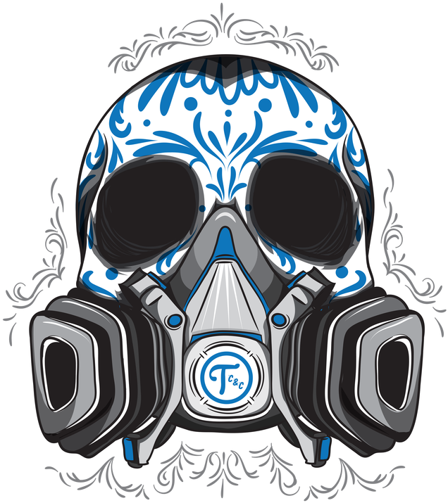 Decorative Skull Gas Mask Art