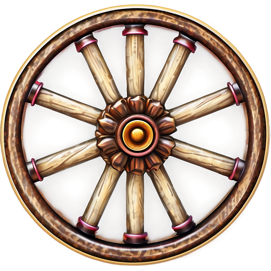 Decorative Wagon Wheel Clipart Png 49