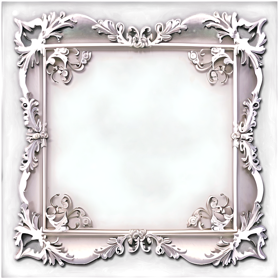 Decorative White Border Png 05252024