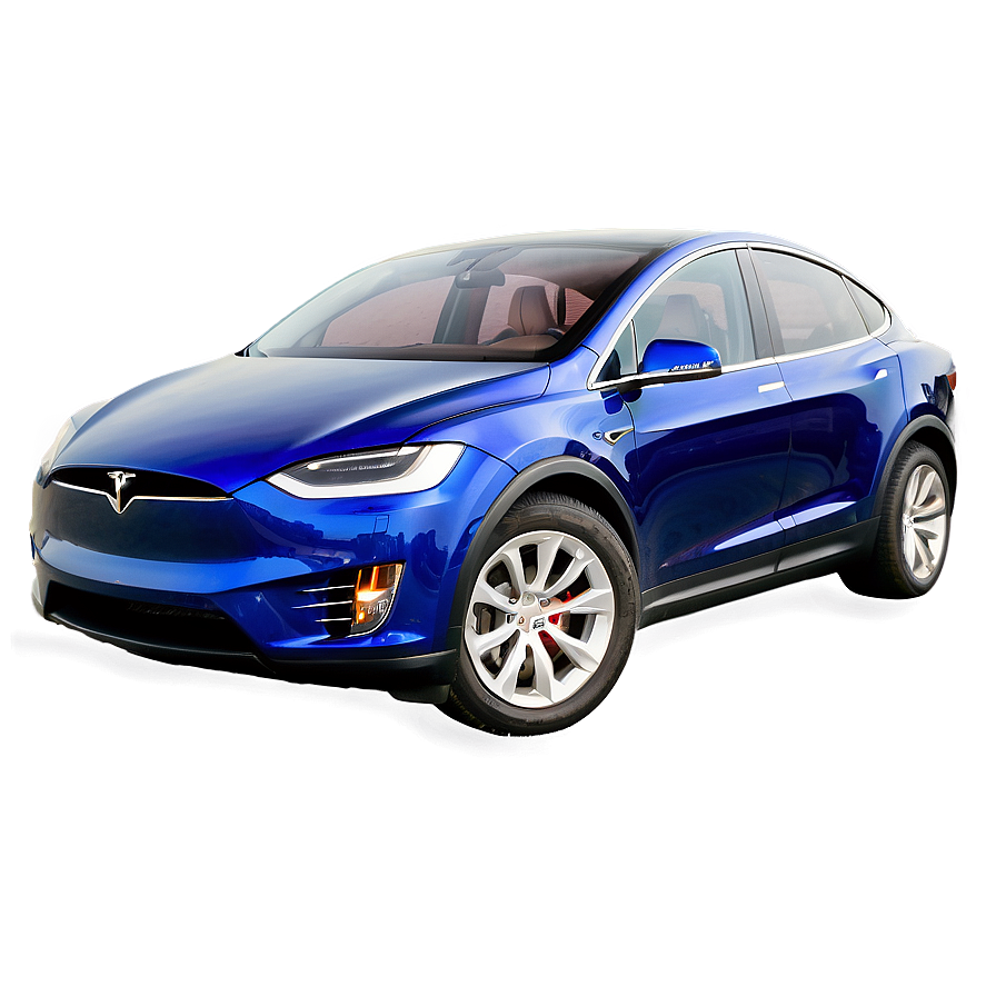 Deep Blue Metallic Tesla Model X Png Pwl87