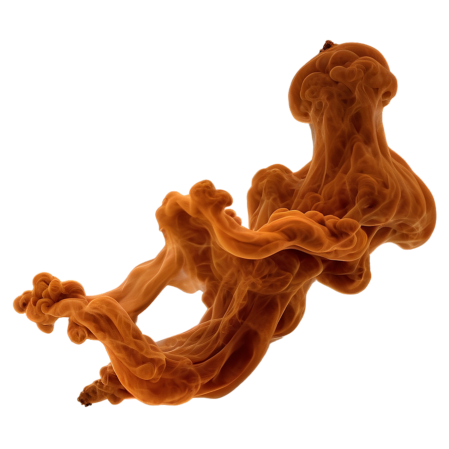 Deep Orange Smoke Png 06262024