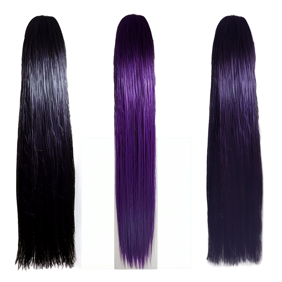 Deep Purple Hair Color Swatch Png 3