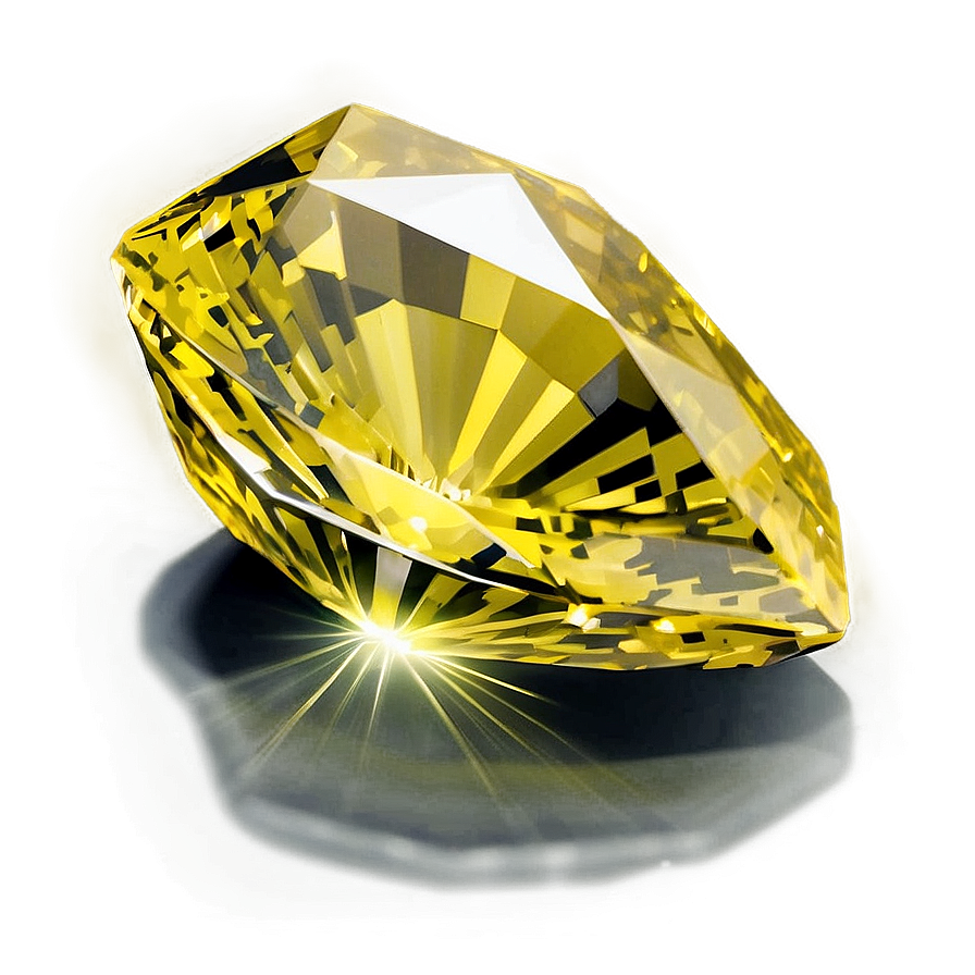 Deep Yellow Diamond Gem Png 06292024