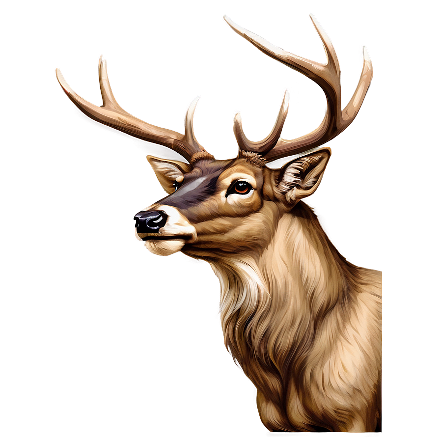 Deer Head Outline Png Vgu