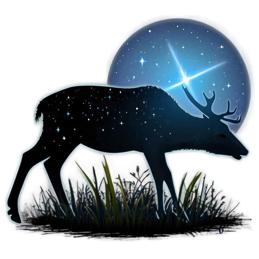 Deer In Starlight Png 10