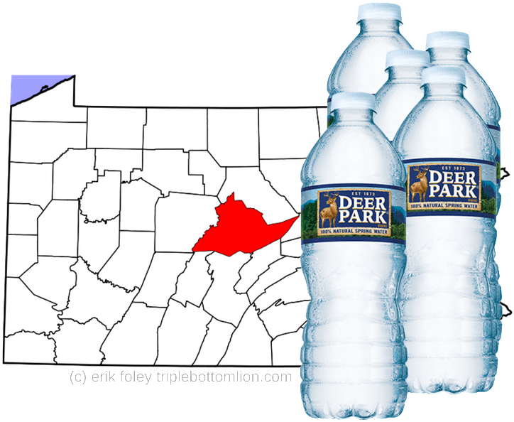 Deer Park Water Map Branding