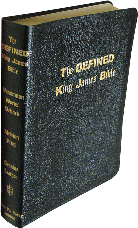 Defined King James Bible Leather Cover