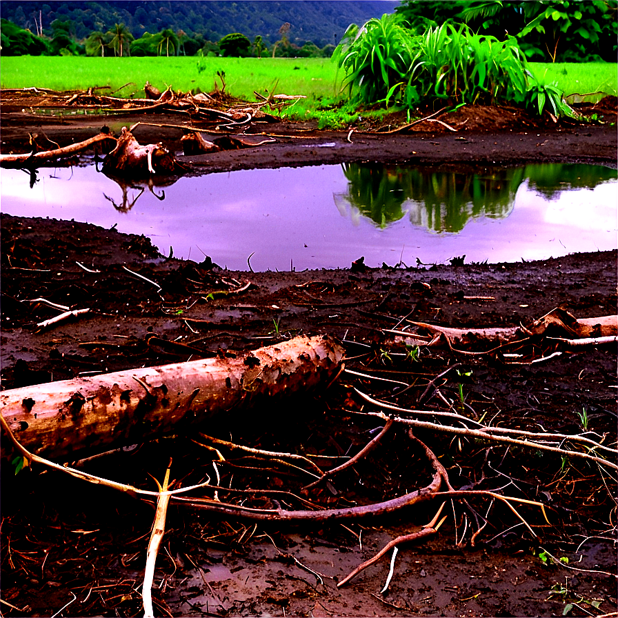 Deforestation And Water Cycle Disruption Png 06212024