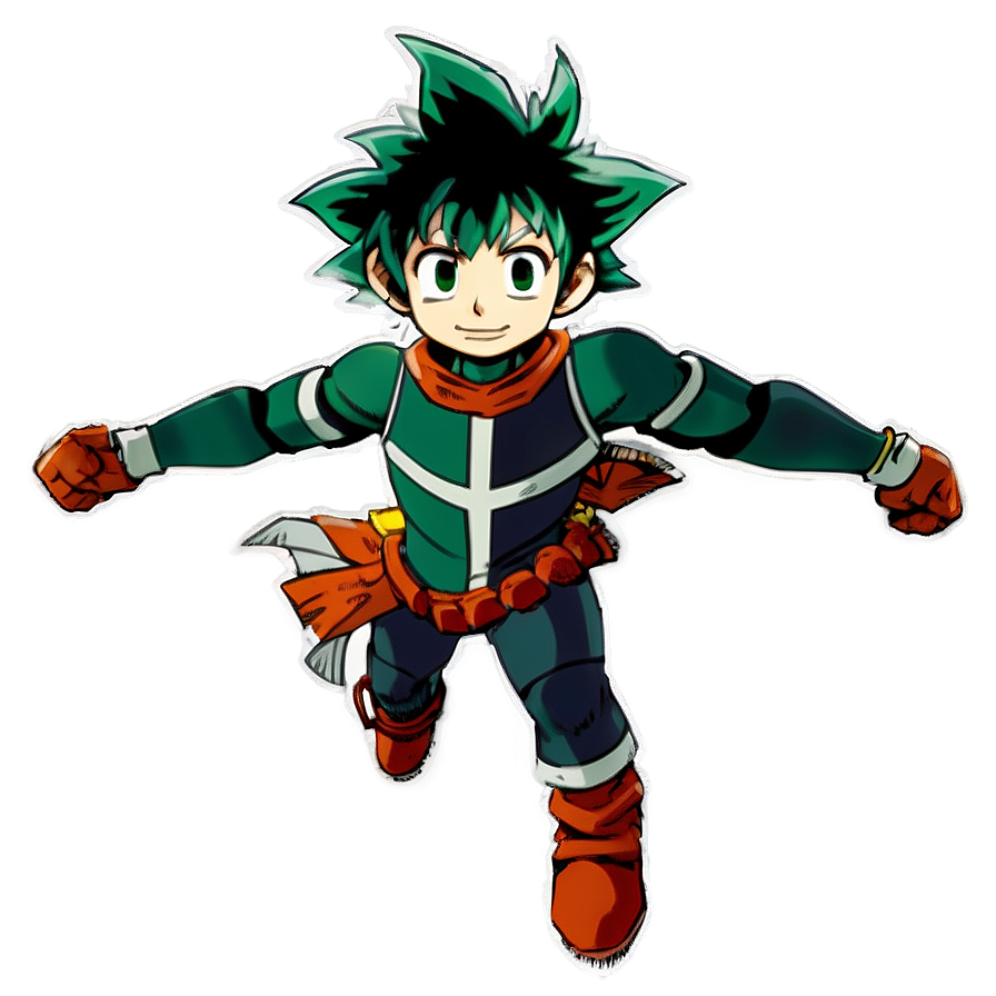 Deku Hero Landing Png Vlq74