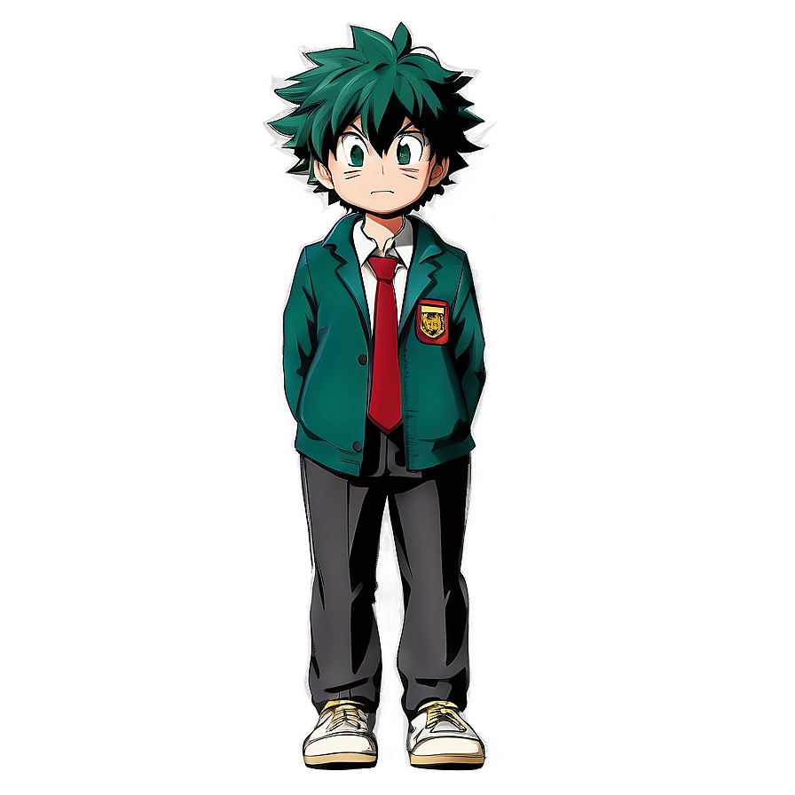 Deku School Uniform Png 05062024