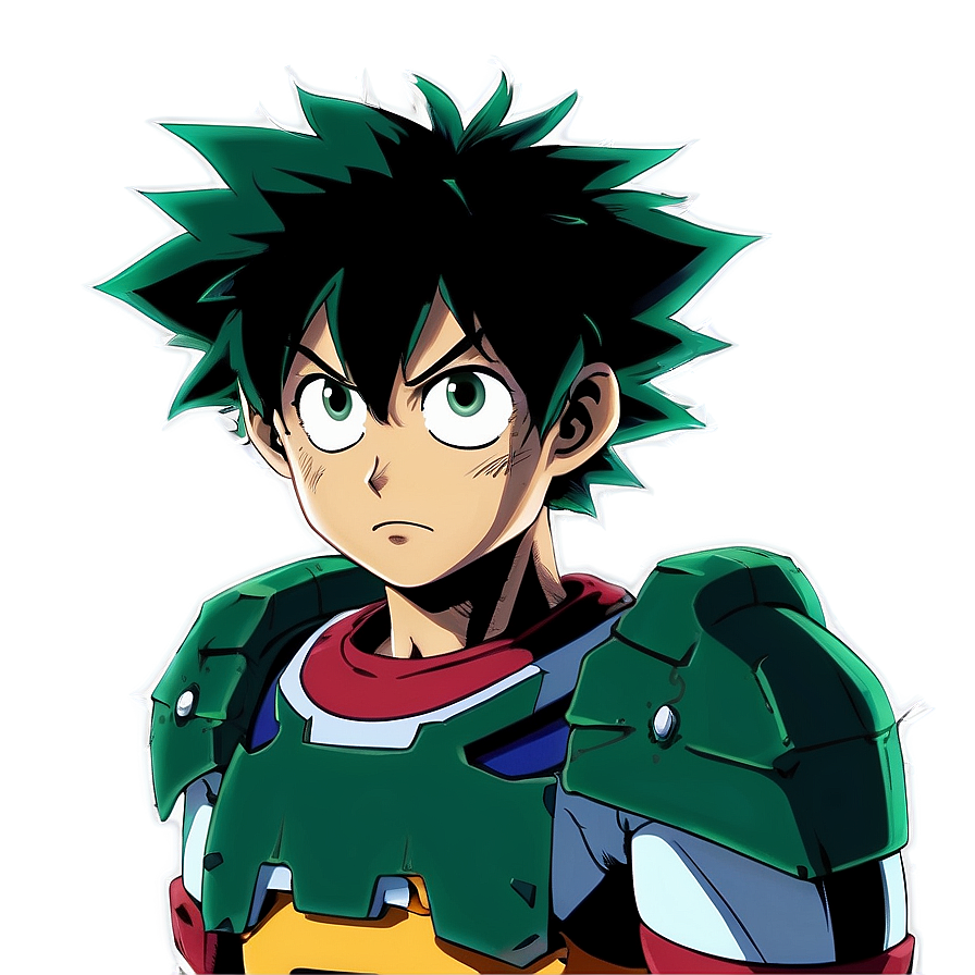 Deku Serious Look Png Lir9