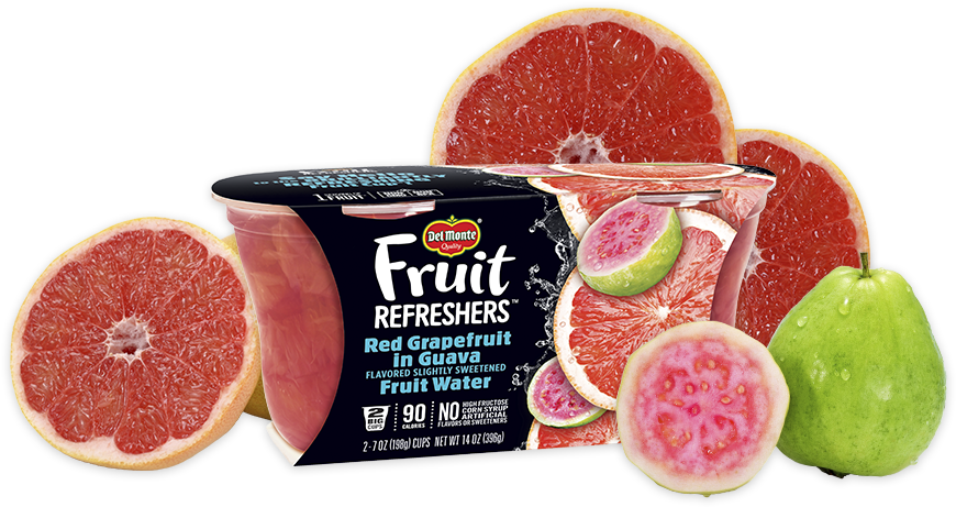 Del Monte Fruit Refreshers Grapefruit Guava Packaging