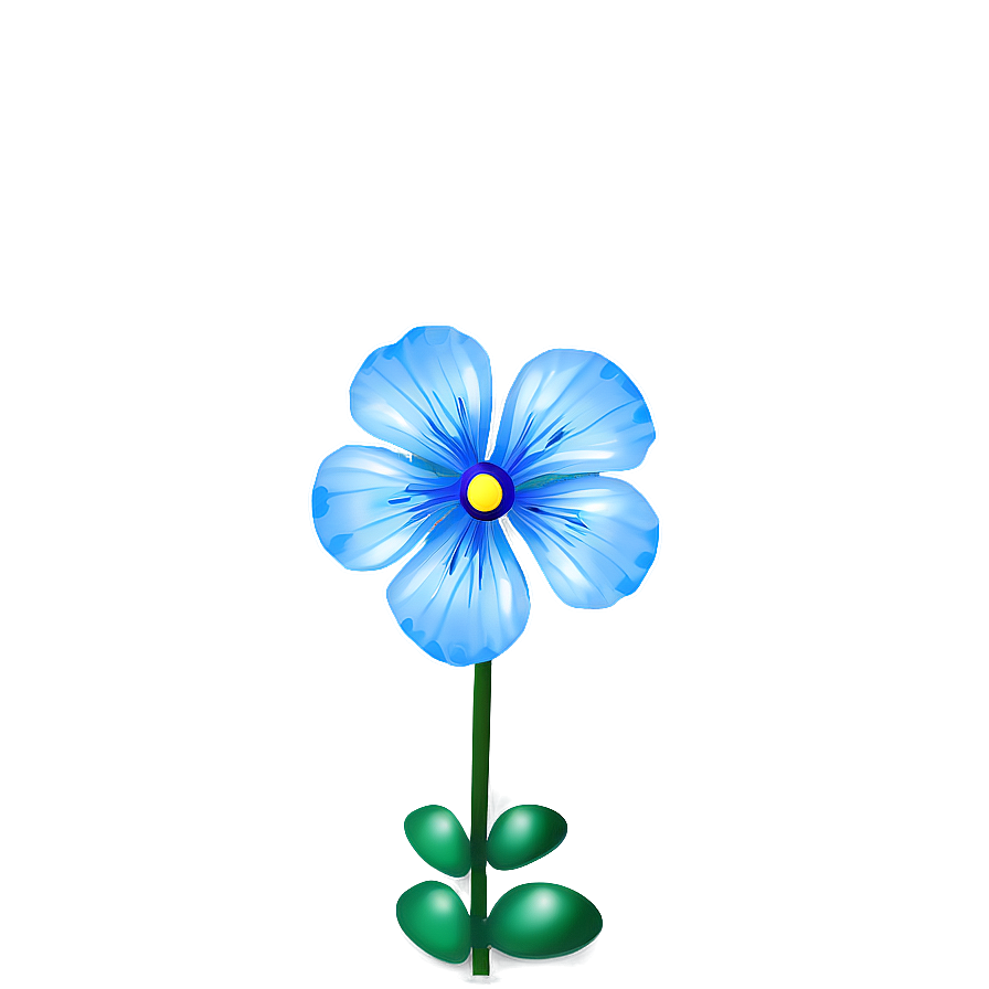 Delicate Blue Flower Png 05242024