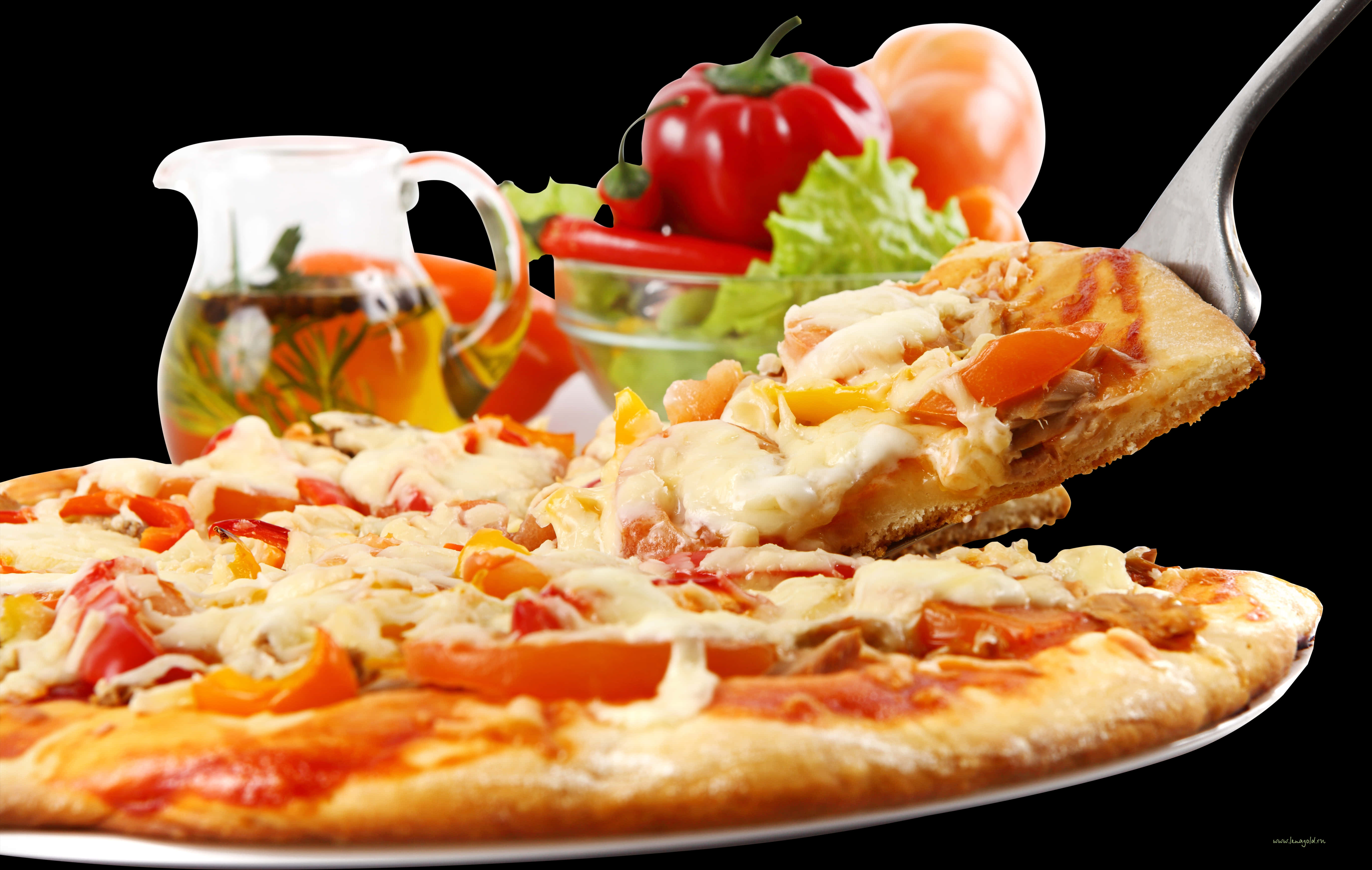 Delicious Cheese Pizzawith Toppings