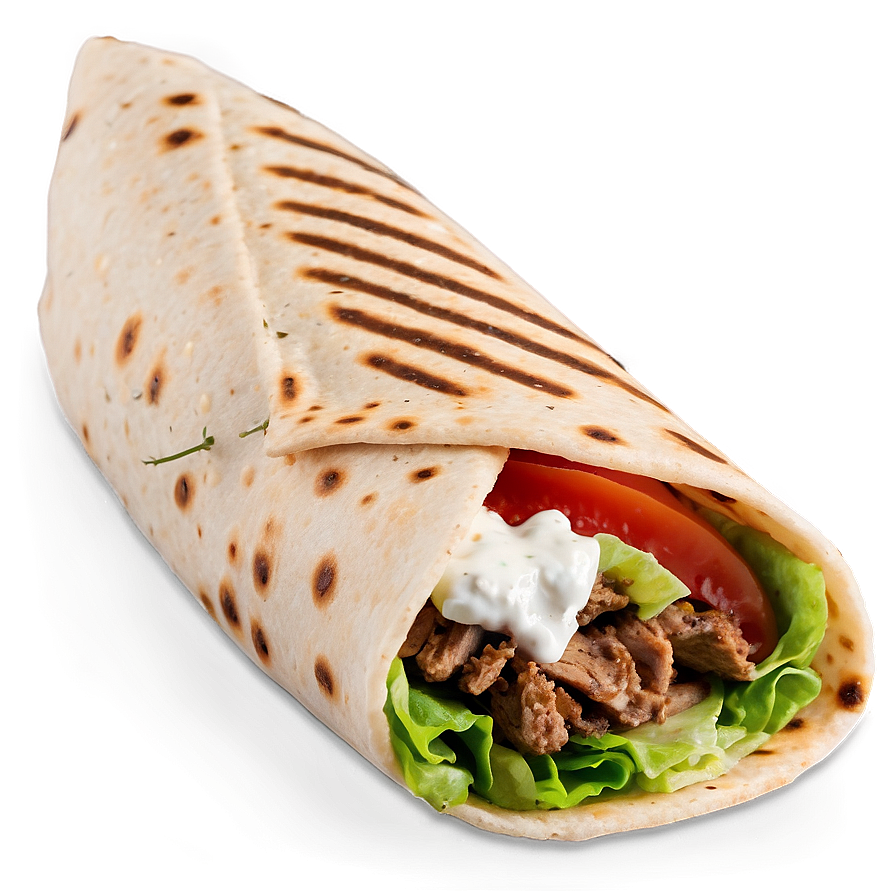 Delicious Gyro Wrap Png 15