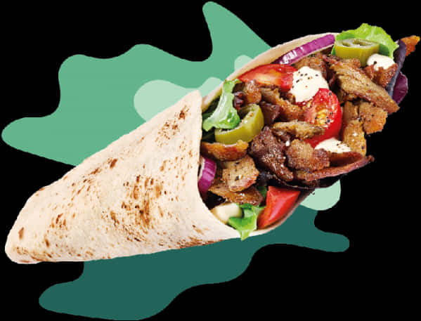 Delicious Shawarma Wrap