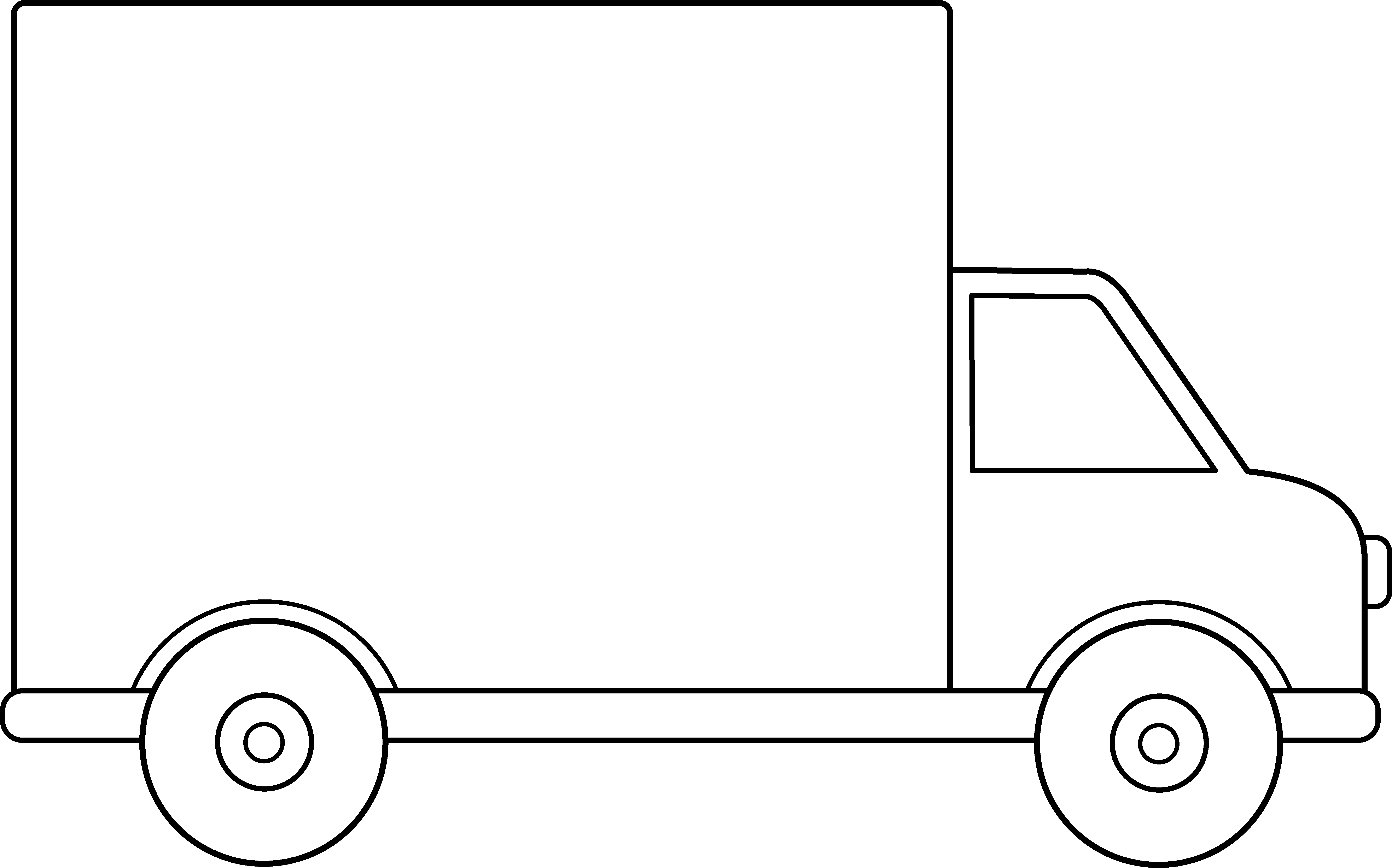 Delivery Truck Outline