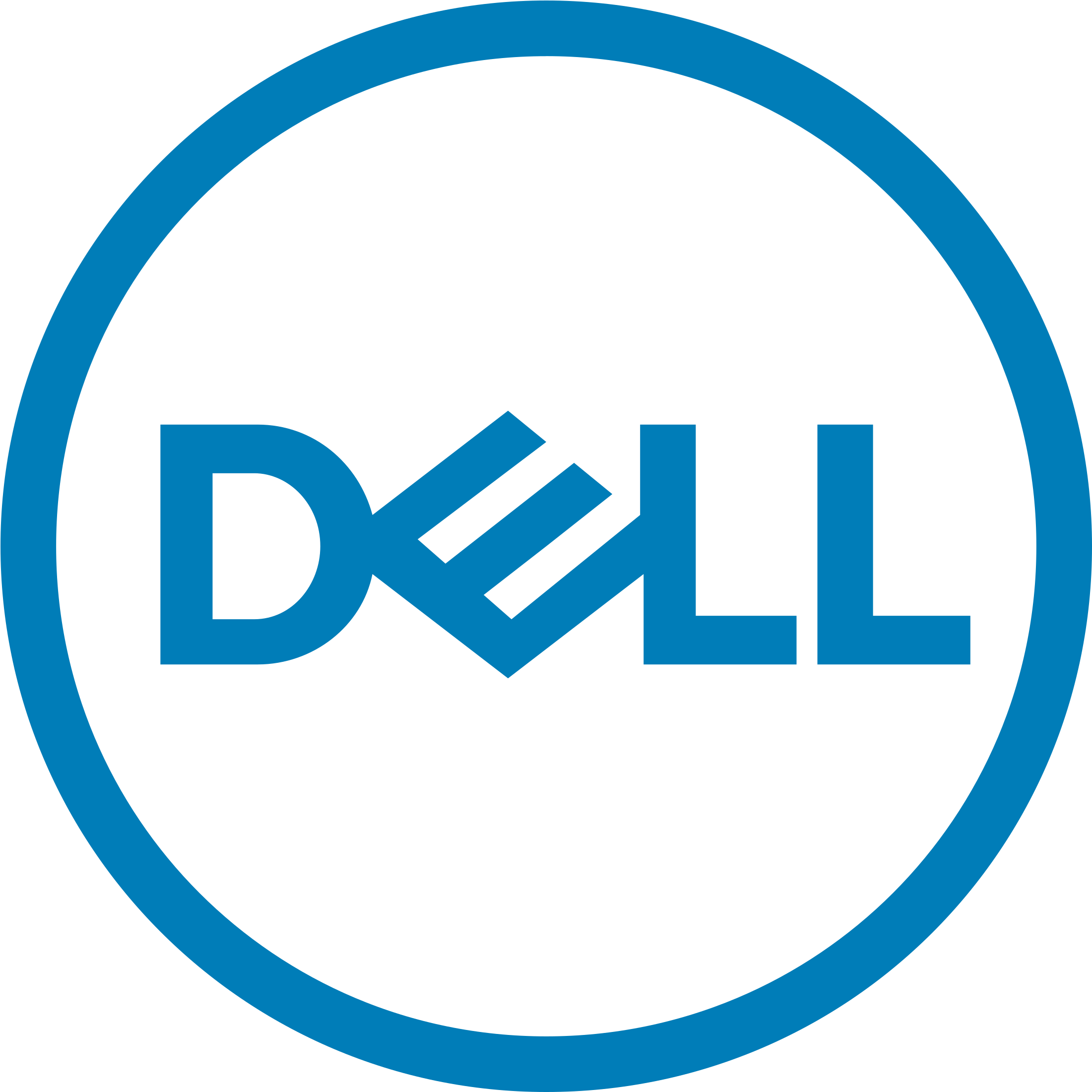 Dell Logo Blue Background