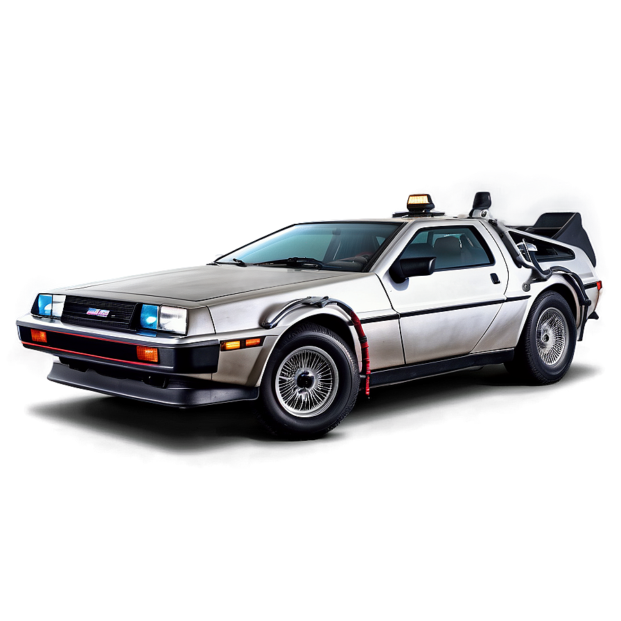 Delorean Film Poster Style Png Owf