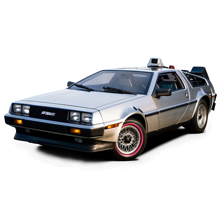 Delorean In Dramatic Sunset Light Png Boo